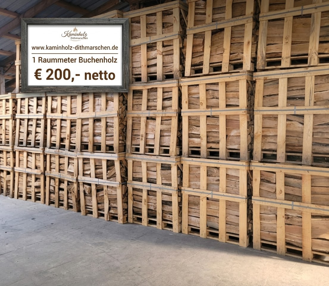 Brennholz Kaminholz Dithmarschen Buche Buchenholz
